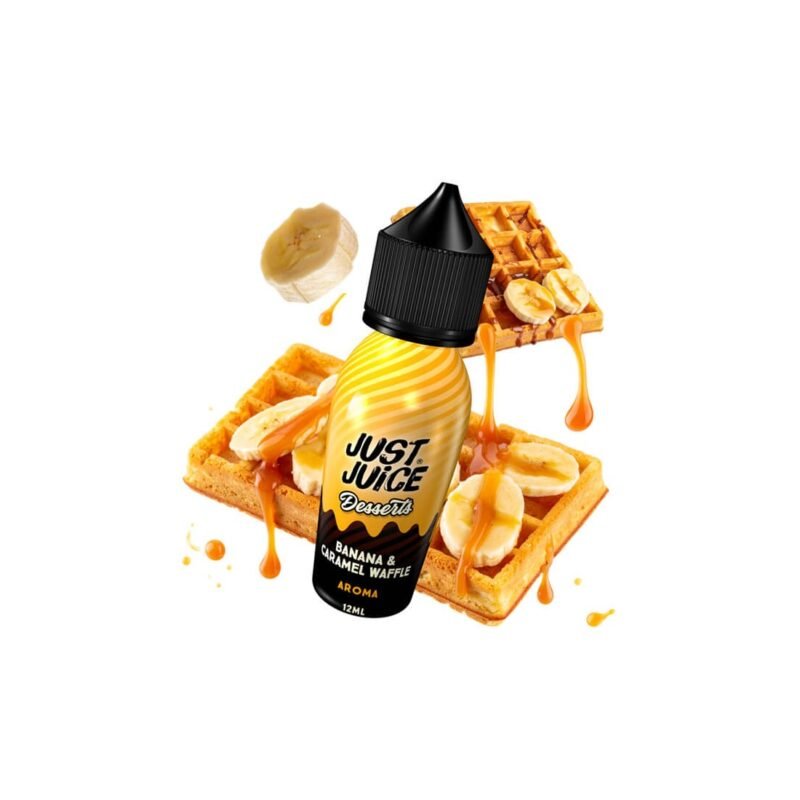 Just Juice Desserts Banana and Caramel Waffle Flavour Shot 12/60ml,Jurito υγρά αναπλήρωσης, υγρά αναπλήρωσης Just Juice , Just Juice flavors,Just Juice αρώματα, Just Juice e-liquids,Just Juice pods Jurito ηλεκτρονικό τσιγάρο Αθήνα,Just Juice,Hilton