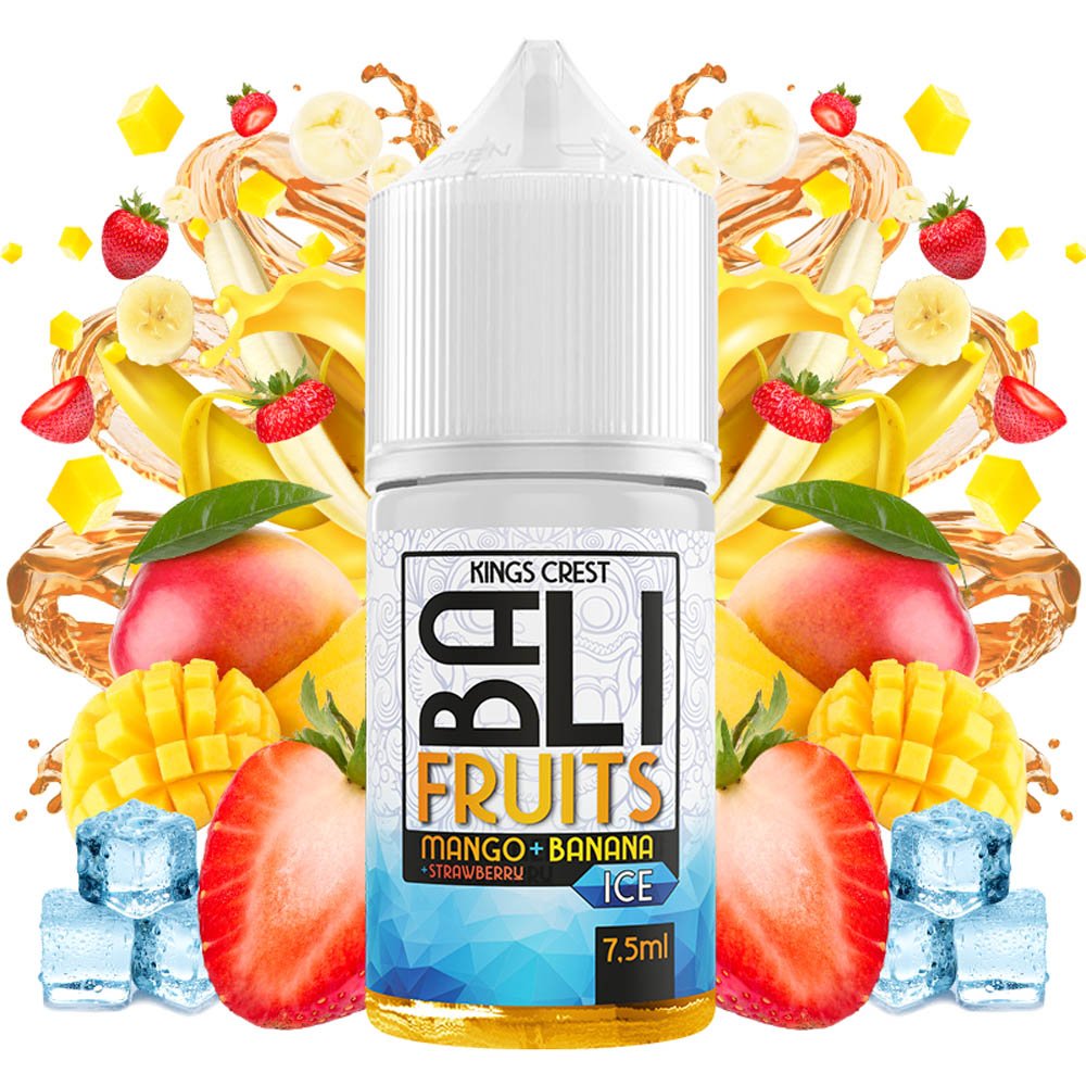 Kings Crest Bali Fruits Ice Mango Banana Strawberry 30ml Flavorshot Kings Crest Bali Fruits Ice Pear Mango Guava και Mango Banana Strawberry 30ml Flavorshot