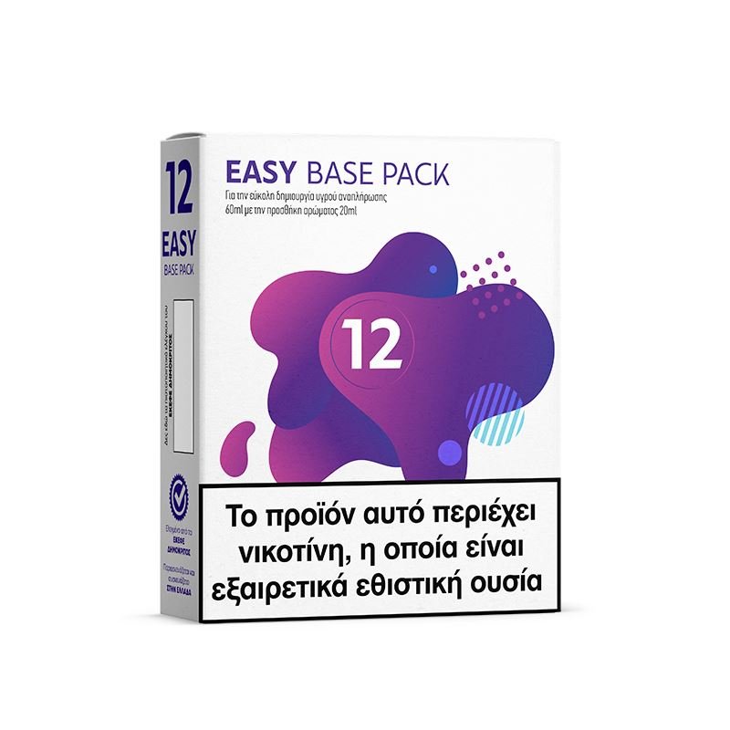 alter ego Easy Base Pack 12mg – ατμιστική βάση και booster 4x10ml